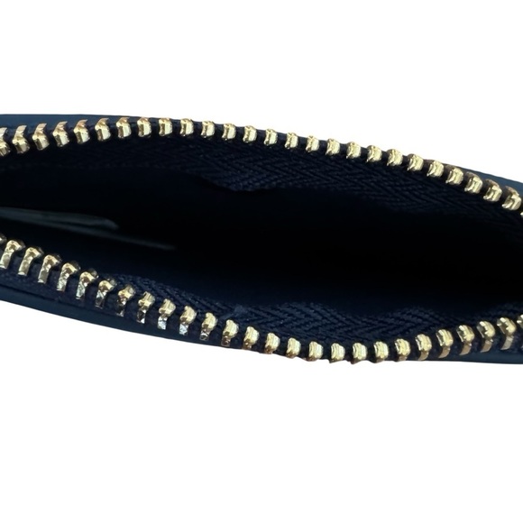 Tommy Hilfiger Navy Blue Leather Wristlet Coins Card Wallet Small - Picture 5 of 5